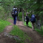 Caminando hacia el camping Serón