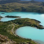 Lago Pehoe desde el mirador del Cóndor