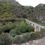 Pasando sobre el Tormes camino de Fermoselle
