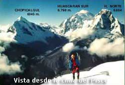 Vista desde la cima del Pisco