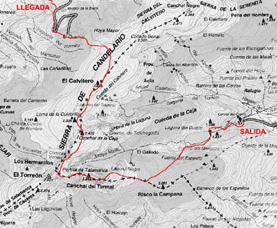 Mapa de la Sierra