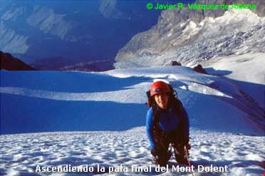 Pala final Mont Dolent