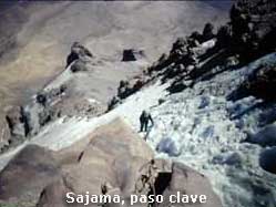 Sajama, paso clave